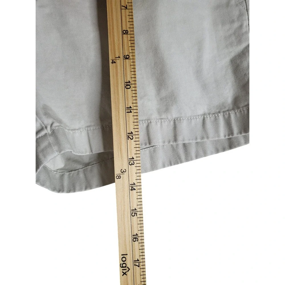 J.Crew Chino Shorts Sz 6 Light Khaki Tan 100% Cotton Twill Flat Front Classic